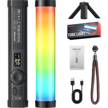 Nzm Store B190S Rgb LED Tube Light Profesyonel Video ve Fotoğraf Işığı - TF-LS-155LW-PL