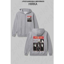 Zoka Wear Pop Un Krali Michael Jackson Ozel V2 Baskılı Fermuarlı Kapşonlu Hırka