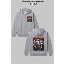 Zoka Wear Stray Kids Skzoo V1 Baskılı Fermuarlı Kapşonlu Hırka
