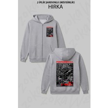 Zoka Wear Fontaines Dc Dublın Baskılı Fermuarlı Kapşonlu Hırka