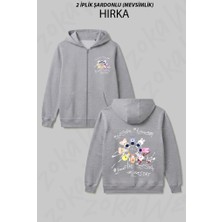 Zoka Wear Stray Kids Skzoo Elele K-Pop Muzik Grubu Baskılı Fermuarlı Kapşonlu Hırka