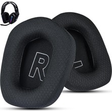 Nzm Store Logitech G733 Oyun Kulaklığı Için Kumaş Yedek Kulak Pedleri, Logitech G335 Kablosuz Kulaklık, Yumuşak Mesh Kumaş ve Izolasyon Köpüğü ile Kulaklık Aksesuarları (Siyah)