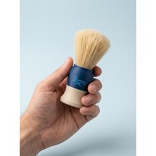 Nzm Store Domuz & Sentetik Karma Kıllı Tıraş Fırçası, Geleneksel Tıraş Için Güçlü Köpük Oluşturma Özelliği, El Yapımı & Portekiz Üretimi (Mavi)