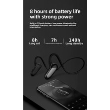 Nzm Store DS-T80 Kemik Iletimli (Bone Conduction) Kablosuz Spor Kulaklığı | Bluetooth 5.0, 7 Saat Müzik Süresi, Kulak Açık (Open-Ear) Güvenli Tasarım Akıllı Telefon Uyumlu Bluetooth Kulaklık