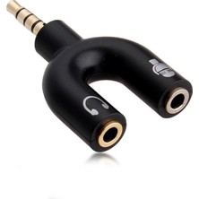Nzm Store Store Kulaklık Mikrofon Ayırıcı Çoklayıcı 3.5mm Splitter Switch Stereo Dönüştürücü AL4456