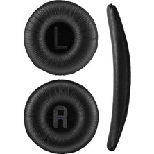 Nzm Store Jbl Kulaklik Pedi Jbl 450BT 460 500BT 510BT Tune 600 T250 Jr 300 Jbl ile Uyumlu Kulaklık Süngeri Jbl Kulaklik Yastıgı (Siyah Sünger + Siyah Kafa Bandı)
