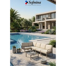 Sofmina Tokyo - Güneş Işınlarına Dayanıklı Polipropilen L Köşe Balkon Teras Koltuk Seti