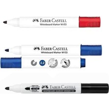 Nzm Store Faber Castell Tahta Kalemi, 3 Renk Set (Kırmızı, Mavi, Siyah), W153 ve W152