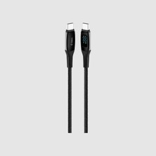 Nzm Store Alumicable LCD Usb-C – Usb-C 100W Pd/qc 150CM Hızlı Şarj/data Kablosu,siyah 2DK57