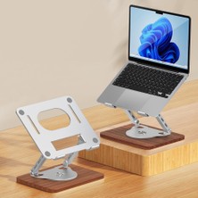 Nzm Store Notebook ve Laptop Uyumlu 360 Derece Dönen Stant, Ayarlanabilir Laptop Tutucu, Sağlam Tabanlı, Yüksekliği Ayarlanabilir Tutucu, Notebook Stant 1062M