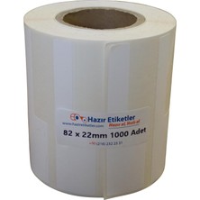 Nzm Store Kablo Bağlama ve Tanımlama Etiketi Mat Pp Opak 82X22MM 1000 Adet Beyaz