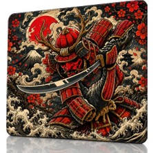 Nzm Store Baskılı Dijital Tasarımlı Oyuncu Mouse Pad, Kaymaz Taban, Dikişli Gaming Mouse Pad Golden Sentinel 50X40 cm