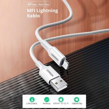 Nzm Store iPhone Lightning 2.4A Data ve Şarj Kablosu Siyah 1 Metre