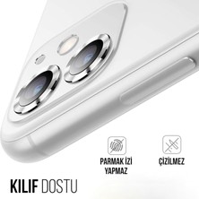 Nzm Store Iphone 11/12 / 12 Mini Ile Uyumlu Lens Koruyucu Kamera Koruma Camı Yüksek Şeffaflık Çizilmeye Dayanıklı ZKCN01 Parmak Izi Önleyici Tam Uyum Ultra Ince Lens Koruması Siyah