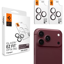 Nzm Store iPhone 18 Pro Max / 18 Pro ile Uyumlu Kamera Lens Koruyucu Cam Kolay Kurulum Glas.tr Ez Fit Optik Pro (2 Adet) Dark Cherry - AGL12044
