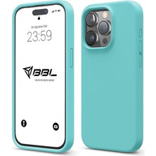 Nzm Store iPhone 14 Pro Ile Uyumlu Kılıf Ince ve Dayanıklı Sıvı Silikon 3 Katmanlı Tam Kaplamalı Şık Yumuşak Jel Hissi Yüksek Kalite Kauçuk Telefon Kılıfı (Bebek Mavisi)