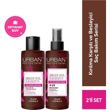 Nzm Store Şampuan 100 ml + Sıvı Saç Kremi 100 ml Argan Yağı & Keratin 2'li Set