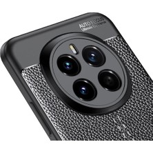 Nzm Store Honor Magic 7 Pro Uyumlu Kamera Korumalı Deri Görünümlü Darbe Emici Tam Korumalı Auto Focus Lüks Silikon Kılıf
