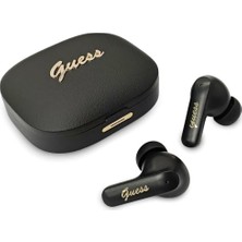 Nzm Store Guess Tws Script Metal Logo Kulaklık (Siyah)