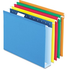 Nzm Store Ekstra Kapasiteli Askılı Dosya Klasörleri, Mektup Boyutu, Güçlendirilmiş, 5,5 cm Genişletme, Çeşitli Renkler, Kutu Başına 25 (4152X2 Asst)