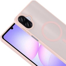 Nzm Store Samsung Galaxy A57 Ile Uyumlu Kılıf Magsafe Manyetik Kablosuz Şarj Uyumlu Galaxy A57 Için Kilif Z-Babet Pembe