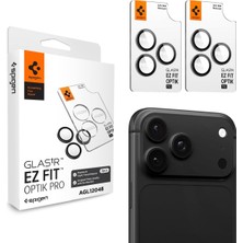 Nzm Store iPhone 18 Pro Max / 18 Pro ile Uyumlu Kamera Lens Koruyucu Cam Kolay Kurulum Glas.tr Ez Fit Optik Pro (2 Adet) Dark Gray - AGL12043