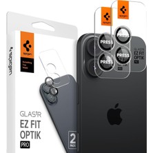 Nzm Store iPhone 17/16 Plus / 16 ile Uyumlu Kamera Lens Koruyucu Cam Kolay Kurulum Glas.tr Ez Fit Optik Pro (2 Adet) Crystal Clear - AGL08531