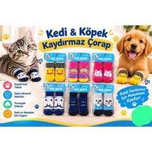 Pro Chem Kedi Köpek Kaydırmaz Çorap 1 Adet Xl Beden 4 Pati Renk Stoğagöre Gönderilir.