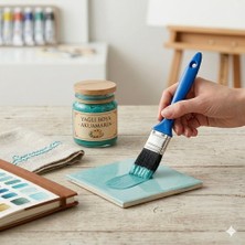 Nzm Store Inci Profesyonel Yağlı Boya Fırçası - Siyah Kıllı Ergonomik Saplı Hobi Boyama Fırçası - Dökülme Yapmayan Iz Bırakmayan Kestirme Fırçası (No:2)