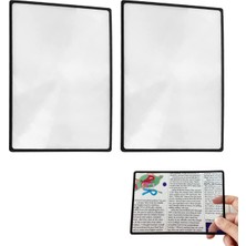 Nzm Store Büyütme, Okuma Büyüteci, Tüm Sayfalar Için, Fresnel Lens Büyüteç, Yaşlılar ve Okuma, Takı, Kitap, Harita Için (2 Adet, 4,70 Inç x 7 Inç)