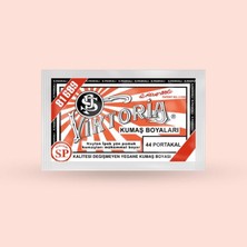 Nzm Store Viktoria Kumaş Boyasi 44 Portakal - (3 Paket Boya + 2 Paket Fiske)