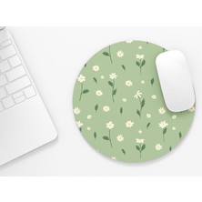 Nzm Store Papatyalar - Yuvarlak Mouse Pad, 19,50 cm