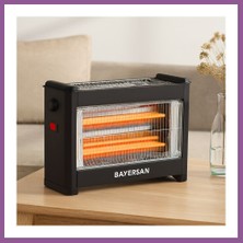 Bezos Elektrikli Şömine Isıtıcı Soba 1800W Rengaren