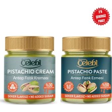 Tr Çelebi Antep Fıstık Ezmesi, Şekersiz, 200 gr x 2'li Set