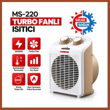 Bezos Turbo Fanlı Elektrikli Sıcak ve Soğuk Isıtıcı - 3 Kademe Pro