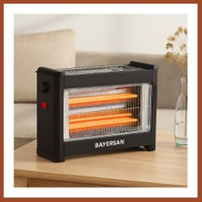 Bezos Elektrikli Şömine Isıtıcı Soba 1800W Pro