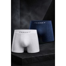 Erkek Rahat Esnek Seamless 2 Li Boxer Kahverengi