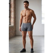 Erkek Trend Nefes Alan Relaxed Gri Boxer