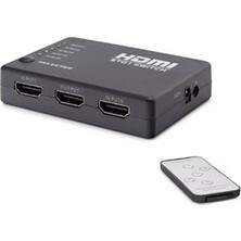 Hadron HDX1272  5 Port HDMI Switch 5giriş 1çıkış Kumandalı