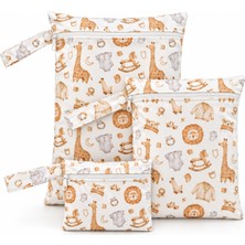 My Balli Store Hayvan Desenli 3'lü Set Organizer Askılı Seyahat Çantası