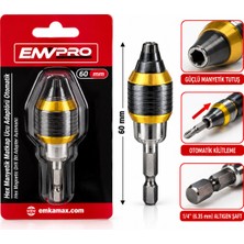 TeknoKapsül Manyetik Matkap Ucu Adaptör Otomatik 60MM Çok Fonksiyonlu Farklu Uçlara Uyumluluk - Pratik Uç Değiştirme EMV-5668