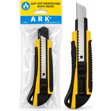 TeknoKapsül 24 Adet Lüx Plastik Grip Falçata Maket Bıçak 18MM Çelik Bıçak