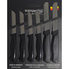 Solingen Paslanmaz Çelik Micro Tırtıklı Sebze Meyve Bıçağı 6'lı Set