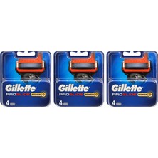 Gillette Fusion Proglide Power Yedek Tıraş Bıçağı 3 x 4 Adet