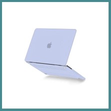 Bezos Macbook Pro 13 2021 Macbook Buzlu Kapak - Lila Mac