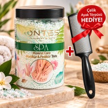 Kontes Spa Mineral Care Manikür Pedikür Tozu 500 G + Çelik Ayak Törpüsü Hediye