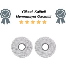 robotyedek Ecovacs Deebot T30 Pro Omni (T30C Değil) Uyumlu Mop Bezi - 2 Adet