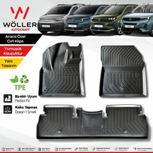 Wöller Doblo Combo Berlingo Rifter Paspas 2019 2026 Arası Tüm Modellere Uyumlu 3D Havuzlu Paspas
