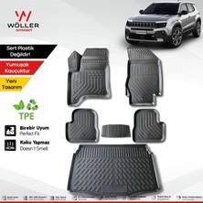 Wöller Jeep Avenger Uyumlu Paspas Bagaj Havuzu Set 2023 Sonrası Hybrid Uyumlu 3D Ultraflex Set