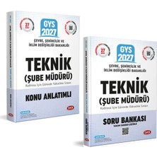 Data Yayınları 2027 GYS Çevre Şehircilik ve Iklim Değişikliği Bakanlığı TEKNİK Şube Müdürü Konu Anlatımlı Soru Bankası Seti